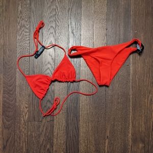 Ark swimwear triangle top and cheeky bottoms